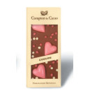 Tablette Chocolat Lait Coeur rose 90g
