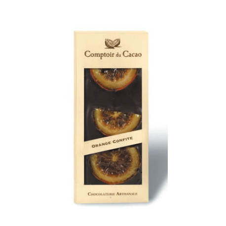 Tablette Chocolat Noir Oranges Confites 90g