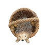Hérisson dans Panier 12x11x10cm