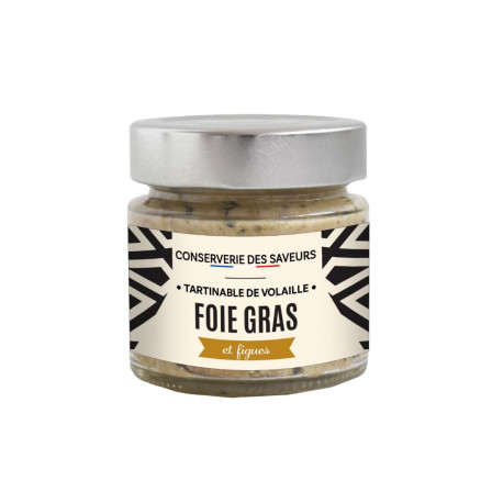 Tartinable de Volailles au Foie Gras et aux Figues - 90g