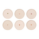 Lot 6 petites assiettes D15cm Sangam