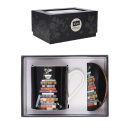 Coffret Mug 280mL et Sous Tasse Jewels Livres