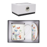 Coffret Mug 280mL et Sous Tasse Portfolio Papillons