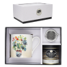 Coffret Mug XL 425mL + Boule + Boite thé vrac 30g Portfolio Oiseaux Plante