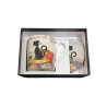 Coffret Mug 280mL et Sous Tasse Bug Art Chat Coussins