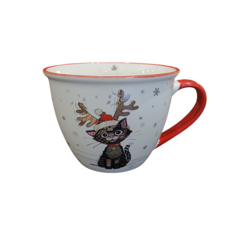 Bol Timbale 550mL Kook Noël Chat Noir