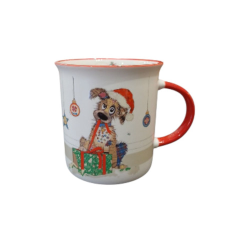 Mug Timbale Droit M 320mL Kook Noël Chien