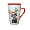 Mug Tisanière 435mL Kook Noël Chat Noir