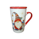 Mug Tisanière 435mL Kook Noël Lutin