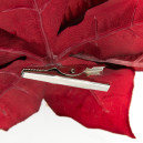 Poinsettia Clip D17cm Rouge