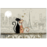 Set de Table Bug Art Paris Chats Amoureux