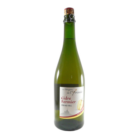 Cidre Fermier "Demi-Sec" Yvrande- Bouteille de 75cL