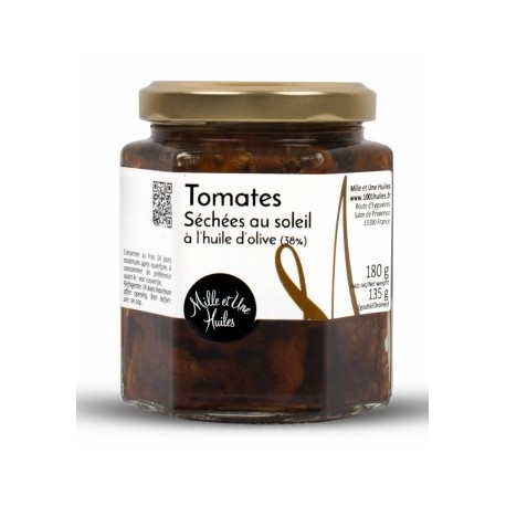 Tomates séchées au soleil à l'huile d'Olive (38%) - Pot de 180g