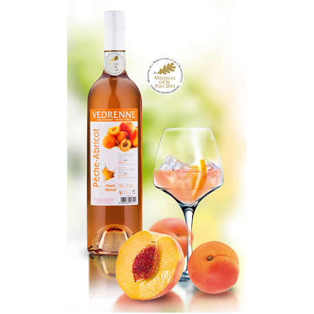 Vin Rosé Pèche-Abricot - Bouteille de 75cL