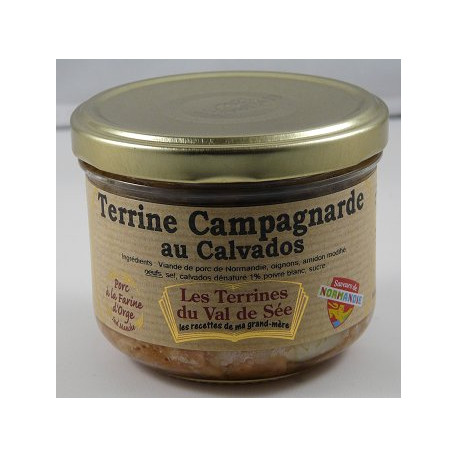 Terrine campagnarde au Calvados - bocal de 190g