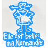 Magnet "Elle est belle ma Normandie" -  bleu