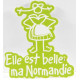 Magnet "Elle est belle ma Normandie" -  vert