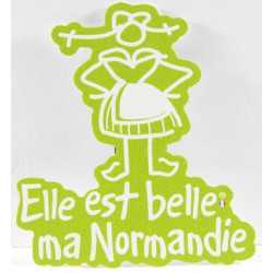 Magnet "Elle est belle ma Normandie" -  vert