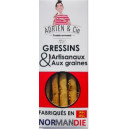 Gressins aux graines et à l'huile d'olive - Boite de 95g