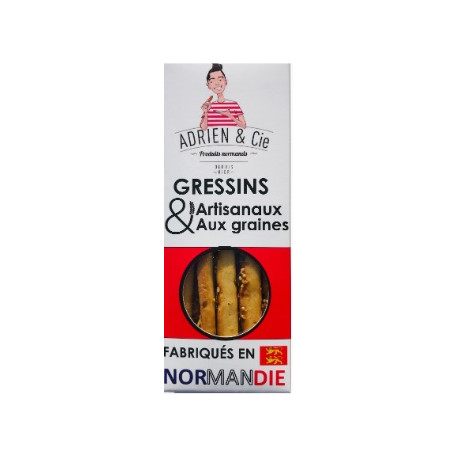 Gressins aux graines et à l'huile d'olive - Boite de 95g