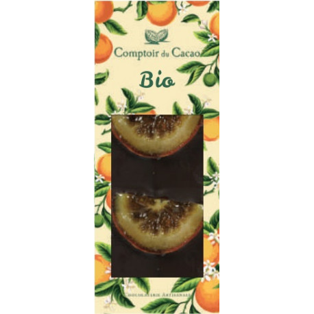 Tablette Chocolat Noir Oranges Confites Bio 90g
