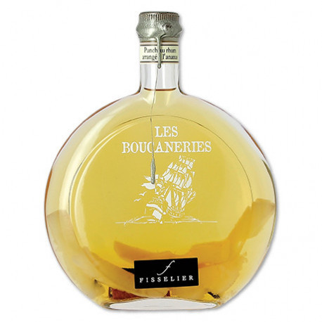 Punch au Rhum arrangé Ananas - Boucaneries - Bouteille de 50cL