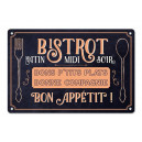 Plaque Métal "Bon Appétit"