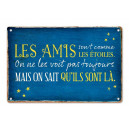Plaque Métal "Les Amis Les Etoiles"