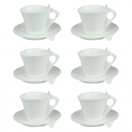 Coffret 6 tasses café 10cl Libra