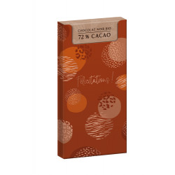 Tablette Chocolat Noir 70g "T'es au top"
