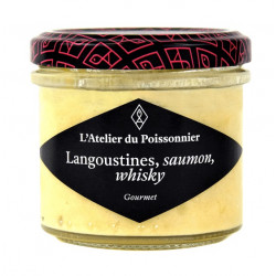 Rillettes de Langoustine Saumon Whisky - Pot de 90g