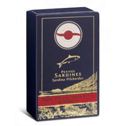 Sardines à l'Huile d'Olive Vierge Extra & Piments - 80g