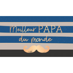 Mini Tablette Chocolat Noir 40g "Meilleur Papa du Monde"