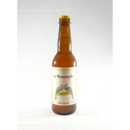 Bière Blonde La Moustache Normande 33cL