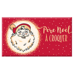 Tablette Chocolat Lait 40g "Père Noël à Croquer"