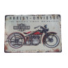 Plaque Bois Moto Harley Davidson