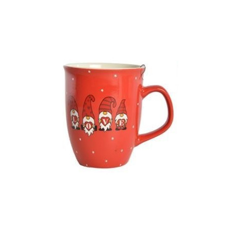 Mug Lutins rouge + boule à thé