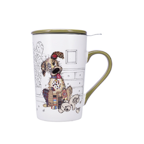 Mug Tisanière Chien 435mL Kook