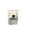 Mug Tisanière 380mL Bug Art Chatons Jardin