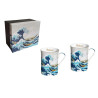 Coffret 2 Mugs 300mL "La Vague" de Hokusai