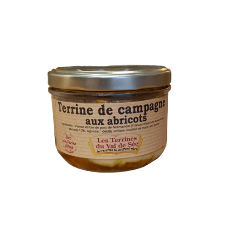 Terrine de Campagne aux abricots - bocal de 190g