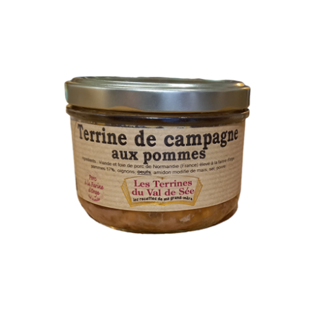 Terrine de Campagne aux pommes - bocal de 190g