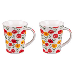 Coffret 2 Mugs Coquelicot 39cL