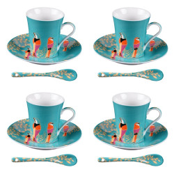 Coffret de 4 tasses Paraiso...