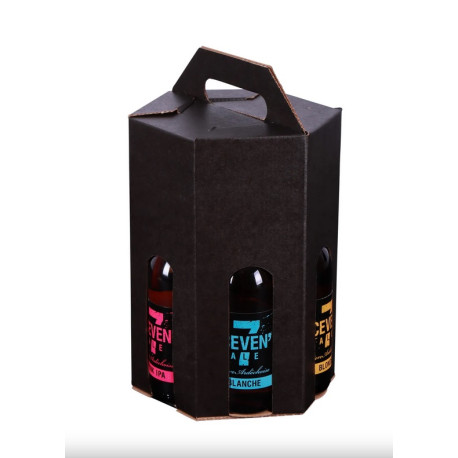 Valisette carrousel Buffalo noir 7 bières 33cl