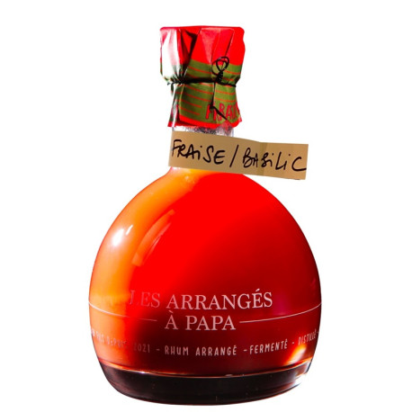 Les arrangés à Papa Fraise/Basilic 70cl