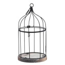 Cage en métal laqué et bois petit modèle