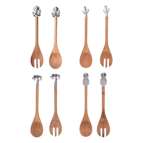 Couverts à salade Acacia Tropical