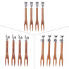 Set de 4 piques Acacia animaux