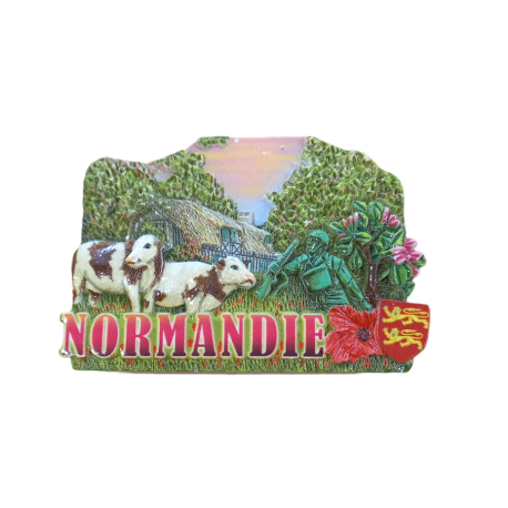 Magnet 3D Résine Normandie Soldat